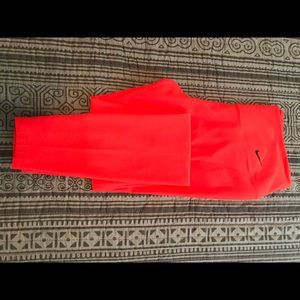Nike Pro Red workout leggings